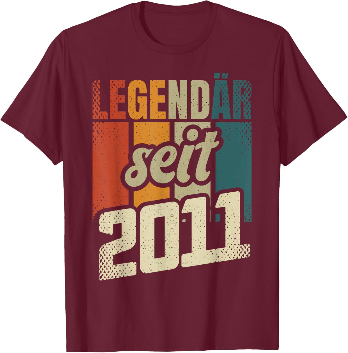 15. Geburtstag Junge Mädchen 15 Jahre 2011 Geschenk Lustig T-Shirt - T-Shirt | Maroon