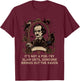 Gothic Edgar Allan Poe Dark Academia Literature Poet T-Shirt - T-Shirt | Maroon
