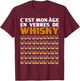 Vintage It's My Age in Glasses Whisky 60 Years Birthday T-Shirt - T-Shirt | Maroon
