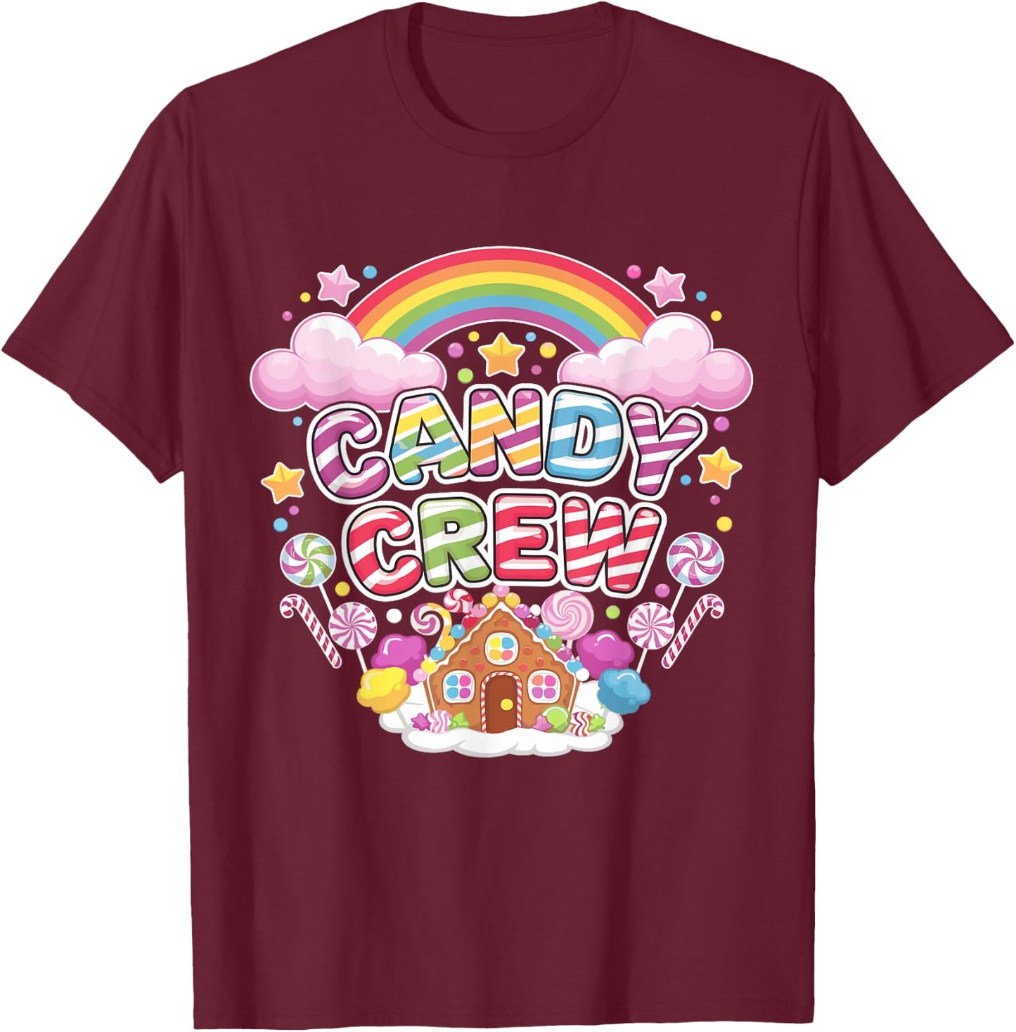 Candy Crew Candy Squad T-Shirt - T-Shirt | Maroon