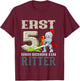 Children's 5th Birthday with Knight Design T-Shirt - T-Shirt | Maroon