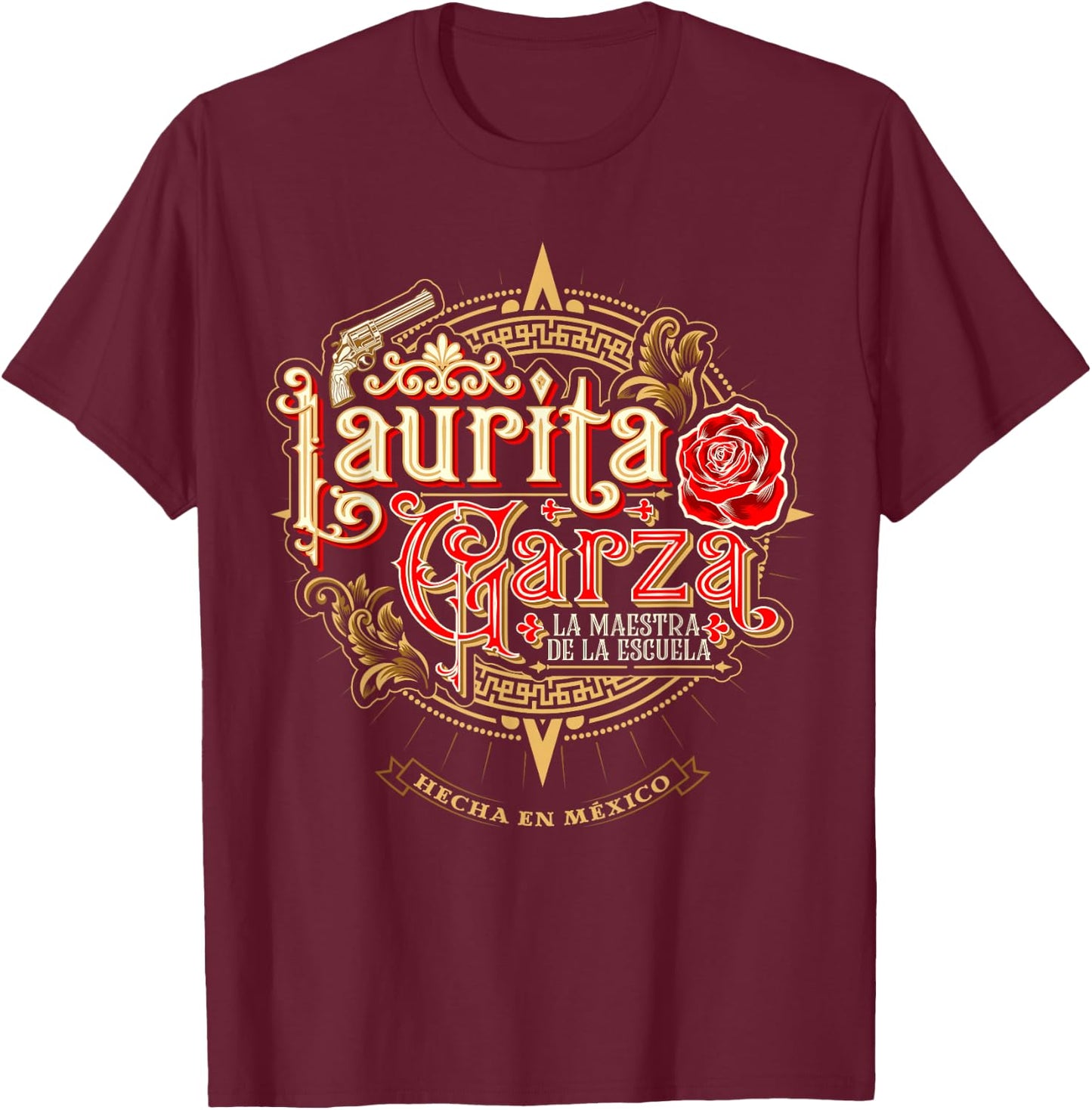 Mexican Matching Family Couples México Souvenir Mexicana T-Shirt - T-Shirt | Maroon