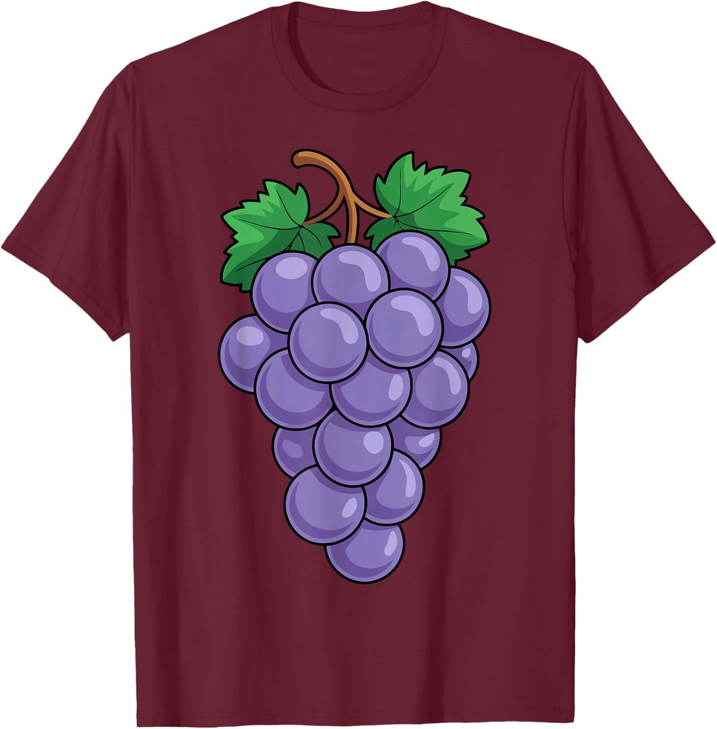 Chemise Raisins pour Adulte, Homme, Femme, Enfant, Violet Raisin T-Shirt - T-Shirt | Maroon