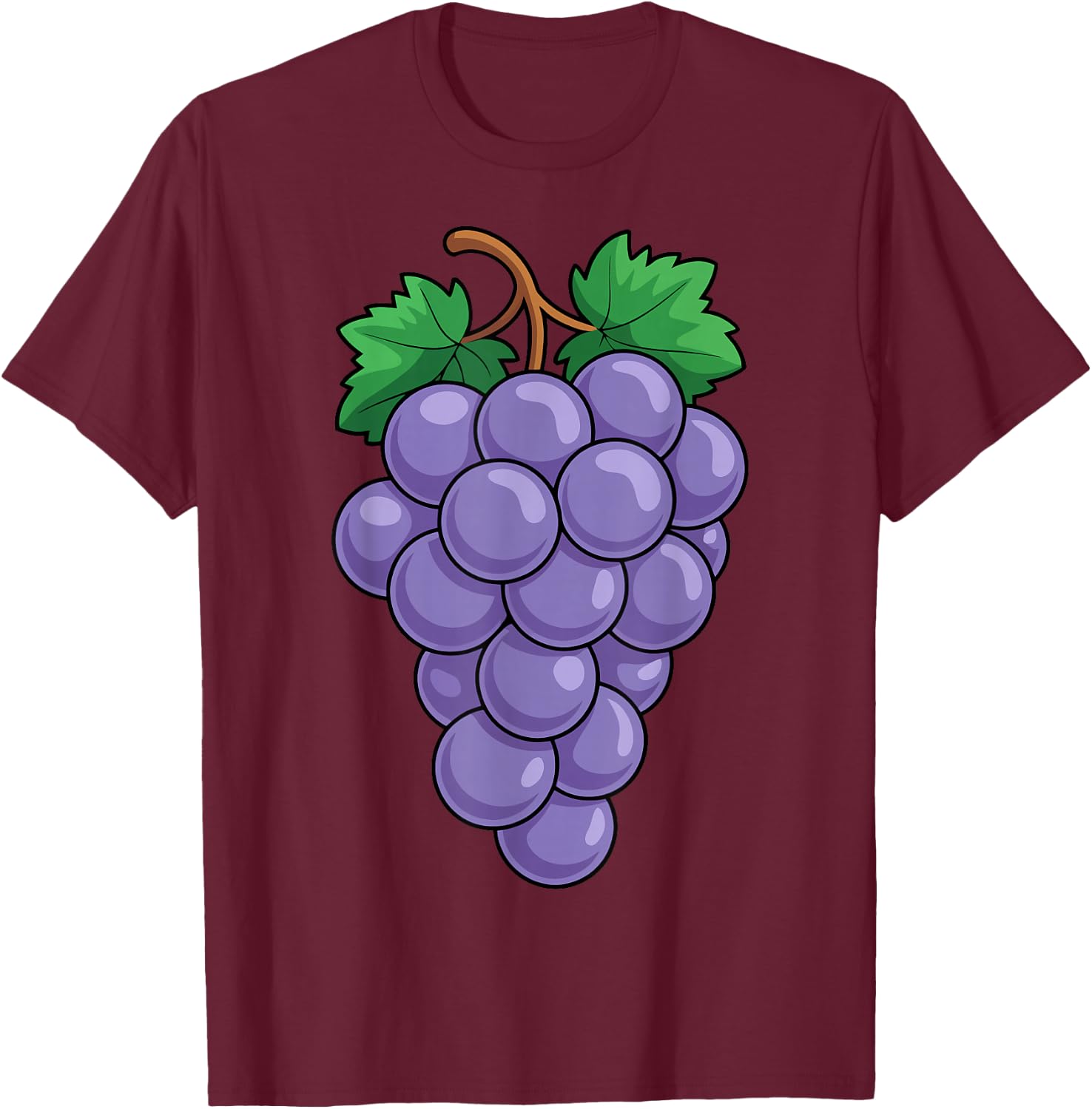 Chemise Raisins pour Adulte, Homme, Femme, Enfant, Violet Raisin T-Shirt - T-Shirt | Maroon