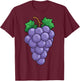 Chemise Raisins pour Adulte, Homme, Femme, Enfant, Violet Raisin T-Shirt - T-Shirt | Maroon