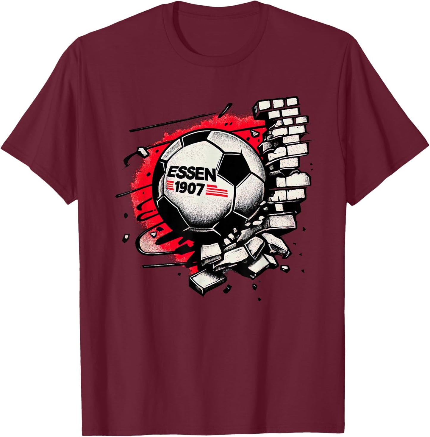 Essen Ruhrgebiet - 1907 Leben lang rot weiss Essen T-Shirt - T-Shirt | Maroon