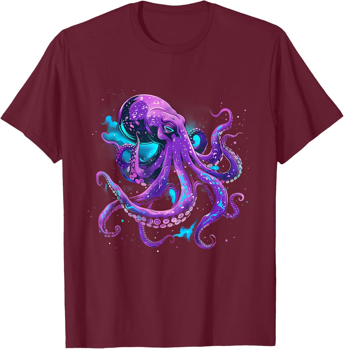 Octopus Cthulhu Kraken Sea Monster Ocean Sea Animal Lover T-Shirt - T-Shirt | Maroon