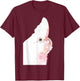 Goffin's Cockatoo Parrot Watercolor Painting Portrait T-Shirt - T-Shirt | Maroon