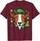 St Patricks Day Irish Goat Saint Paddys Farm Men Boys Kids T-Shirt - T-Shirt | Maroon