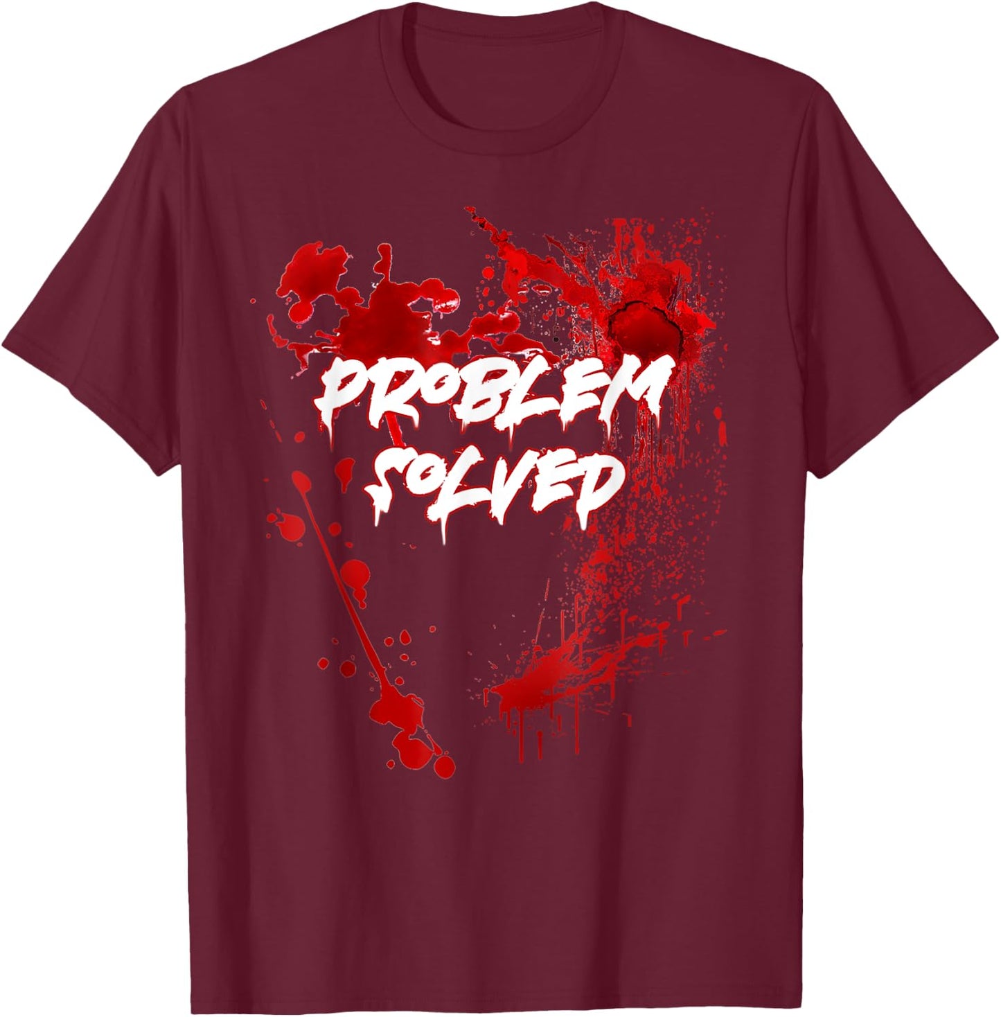Problem Solved Halloween T-Shirt - T-Shirt | Maroon