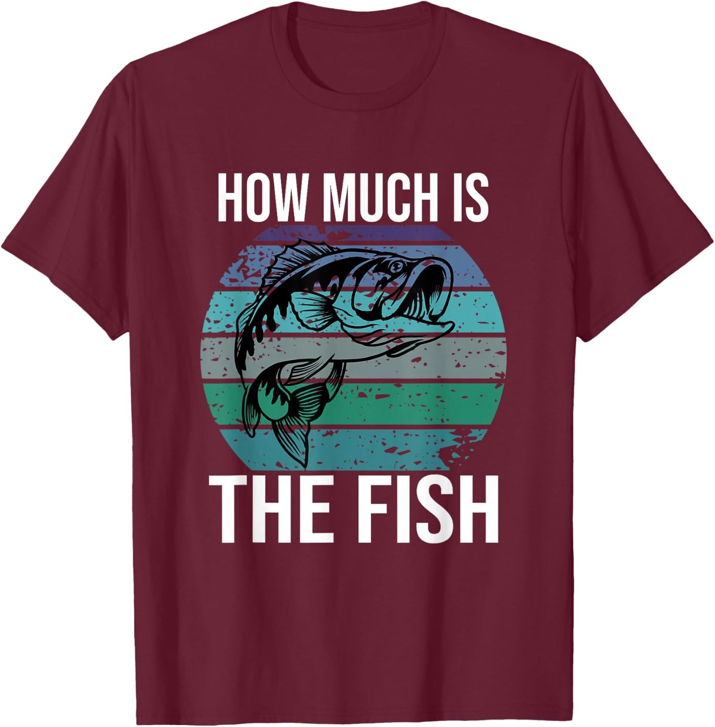 How much is the Fish , black T-Shirt - T-Shirt | Maroon
