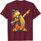 Dab Papaya Tanzende Dabbing Papaya Frucht mit Sonnenbrille T-Shirt - T-Shirt | Maroon