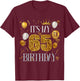 Its My 65th Birthday Happy 1958 Birthday Women T-Shirt - T-Shirt | Maroon