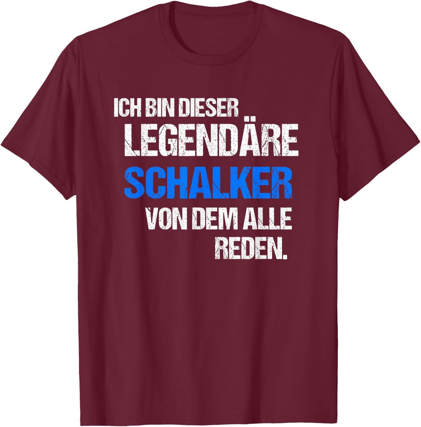 Schalke Gelsenkirchen with Saying City Souvenir Fan , black T-Shirt - T-Shirt | Maroon