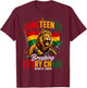 Men Juneteenth Shirt Lion Breaking Every Chain Since 1865 T-Shirt - T-Shirt | Maroon