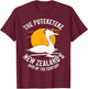 The Puteketeke New Zealand's Bird of the Century, Puteketeke T-Shirt - T-Shirt | Maroon
