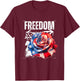 Streetwear Graphic Dark Floral Urban Aesthetic, Fashion T-Shirt - T-Shirt | Maroon