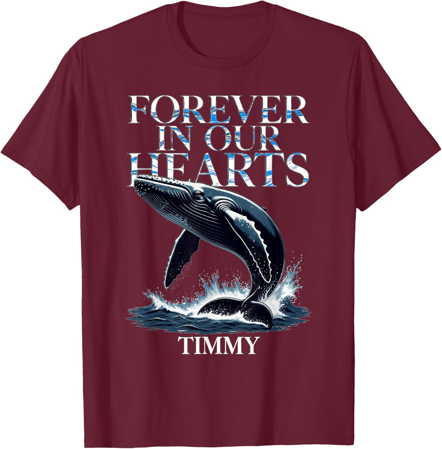 Timmy Wal Ostsee Buckelwal Team Hope Free In Our Hearts 2026 T-Shirt - T-Shirt | Maroon