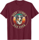 Best Aussie Dad Ever Gift Daddy Funny Dog T-Shirt - T-Shirt | Maroon