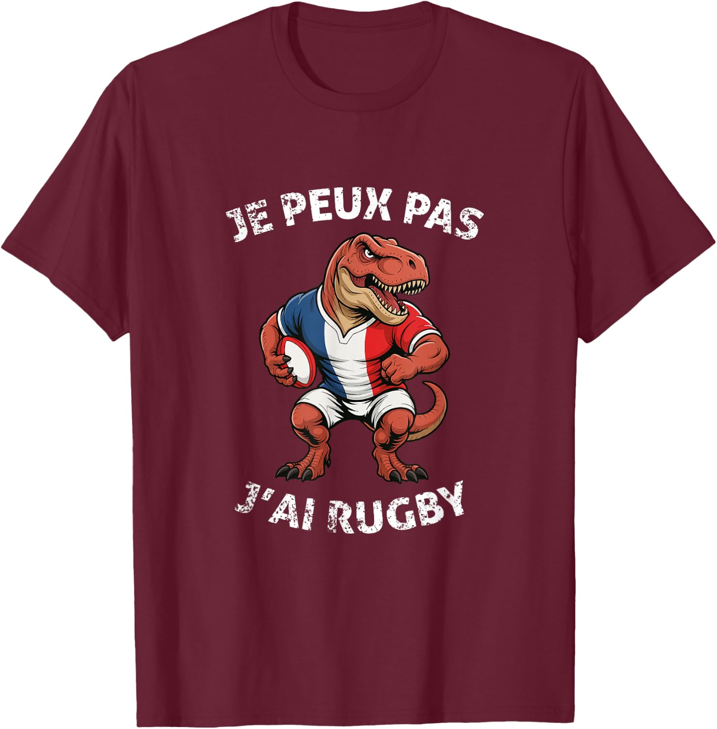 Je Peux Pas J'ai Rugby Player Rugby Lovers Sport Rugby T-Shirt - T-Shirt | Maroon