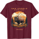 San Angelo Bison State Park Texas Vintage T-Shirt - T-Shirt | Maroon