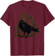 Crows Valknut Viking Ravens Nordic T-Shirt - T-Shirt | Maroon