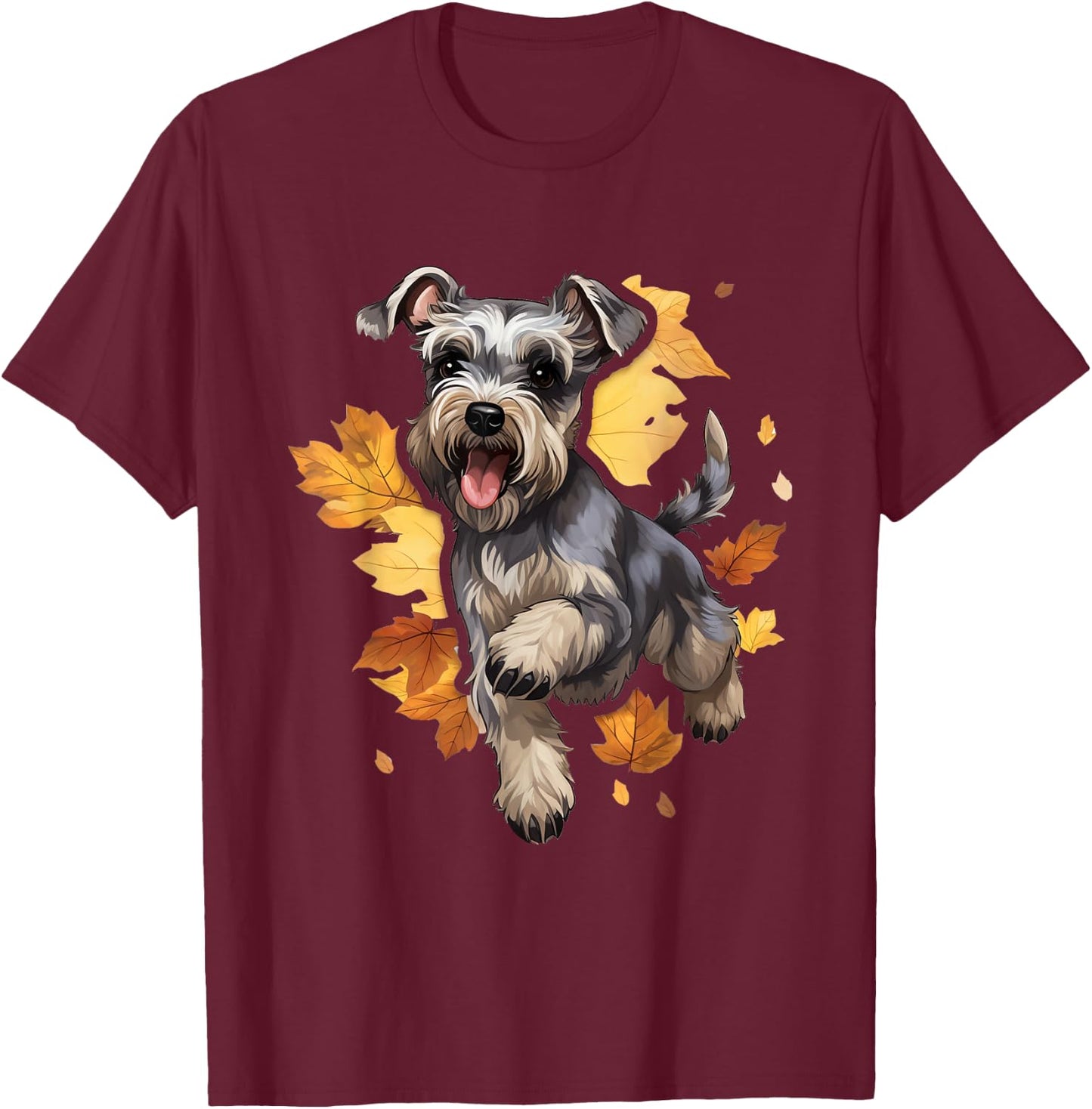 Schnauzer Case T-Shirt - T-Shirt | Maroon