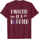 Alzheimer's Awareness Daughter Of A Warrior Dementia T-Shirt - T-Shirt | Maroon