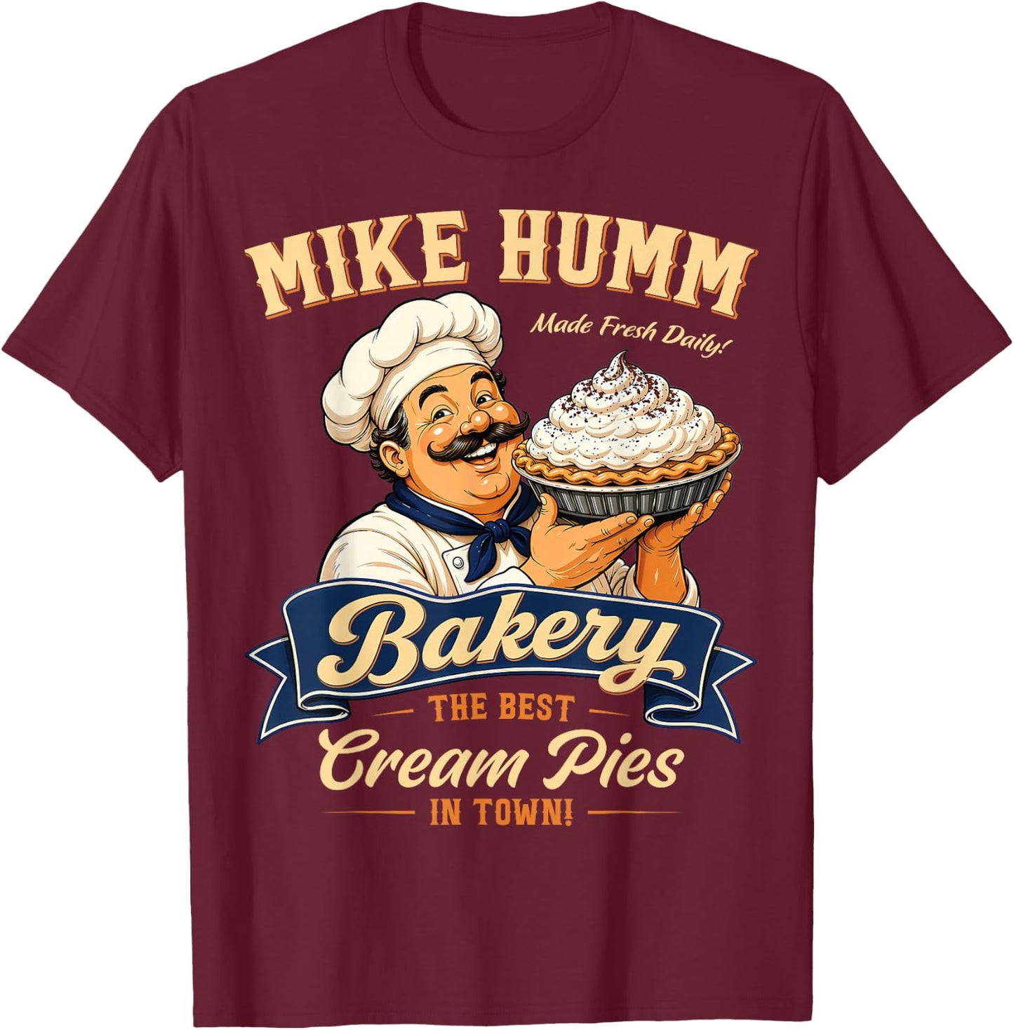 Funny Adult Humor Mike Humm Innuendo Joke Pun Gag Gifts T-Shirt - T-Shirt | Maroon
