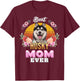 Vintage Best Husky Mom Ever Mothers Day For Dog Mom T-Shirt - T-Shirt | Maroon