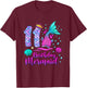 11 Birthday Mermaid Kids Girls 11th Birthday 11 Years Old T-Shirt - T-Shirt | Maroon