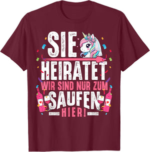Hen Party Women JGA Shirt Hen Night , black T-Shirt - T-Shirt | Maroon