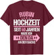 40 Jahre verheiratet Rubin Hochzeit 40.Hochzeitstag T-Shirt - T-Shirt | Maroon