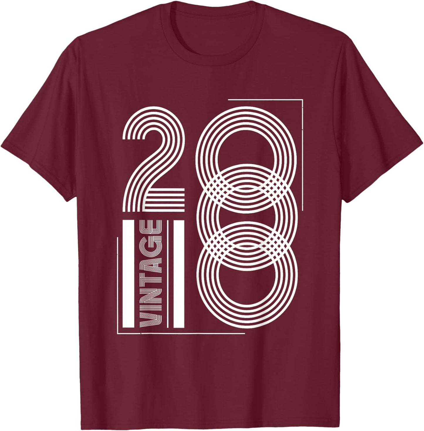 Vintage 2000 T Shirts Retro Funny 2000 Birthday T-Shirt - T-Shirt | Maroon
