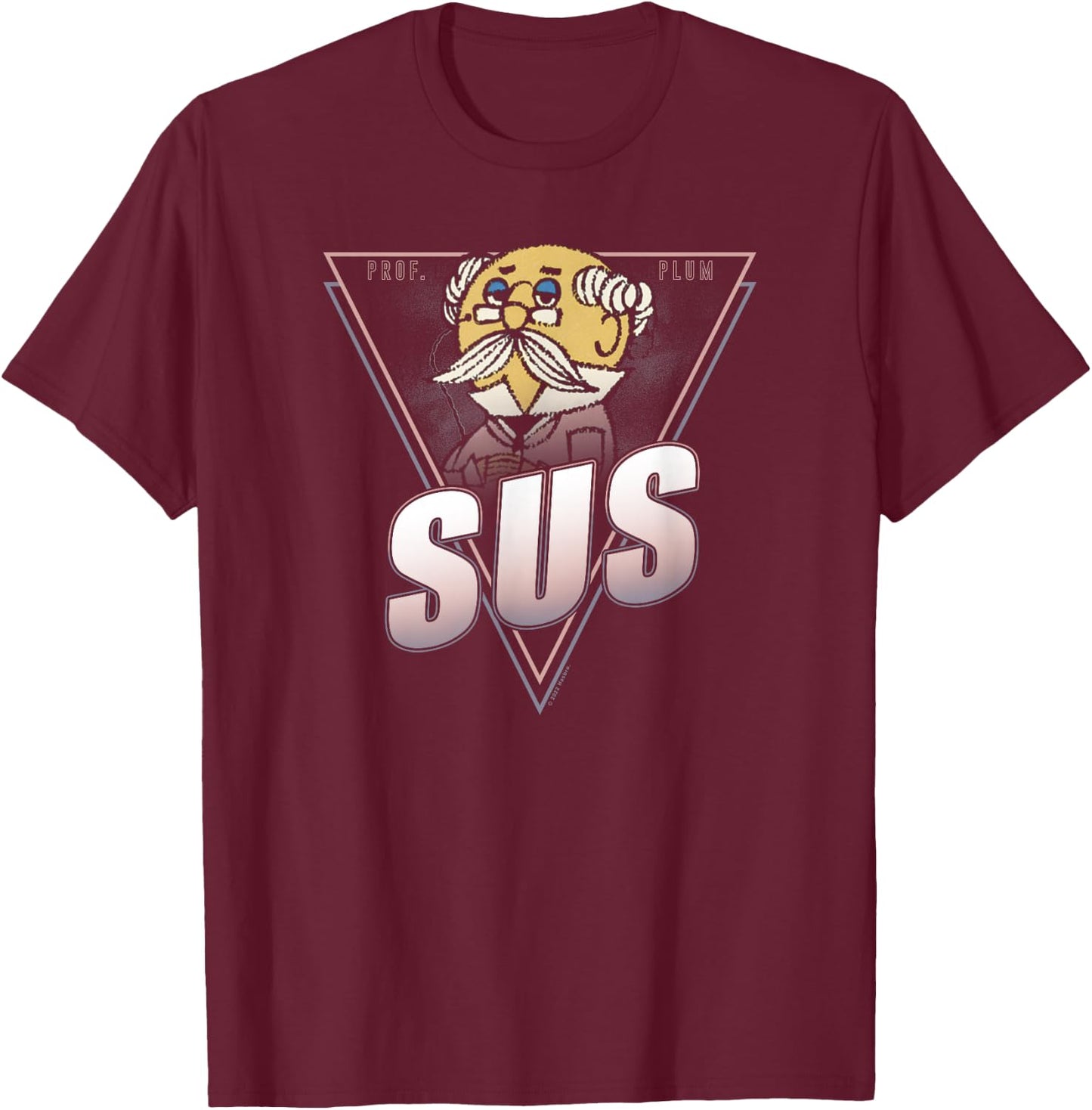 Clue Professor Plum SUS Poster T-Shirt - T-Shirt | Maroon