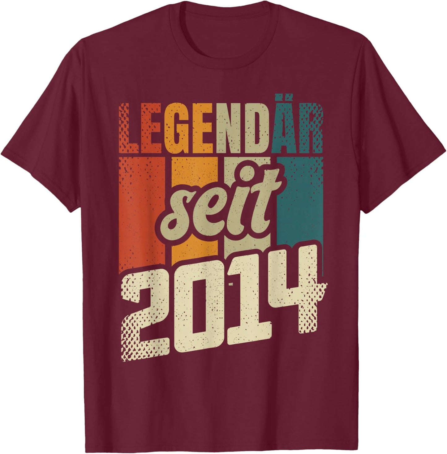 10th Birthday Boy Girl 10 Years 2014 Funny Gift , black T-Shirt - T-Shirt | Maroon