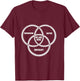 Funny Dystopian Venn Diagram WE are HERE Parody T-Shirt - T-Shirt | Maroon