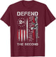 We The People Defend The Second Pro 2nd Amendment Rights T-Shirt - T-Shirt | Maroon