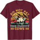 Do Not Pet the Fluffy Cows Bison Yellowstone National Park T-Shirt - T-Shirt | Maroon