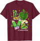LOVE Teacher Aide Life Shamrock Funny St Patrick's Day Men Women T-Shirt - T-Shirt | Maroon