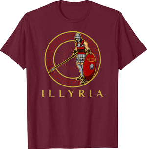 Balkan Souvenir Albanien national Krieger albanisch Training T-Shirt - T-Shirt | Maroon