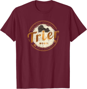 Trier Vintage Mosel Rheinland-Pfalz Deutschland T-Shirt - T-Shirt | Maroon