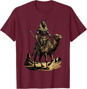 Anubis God Egyptian Diety Egyptian Mythology Ancient Egypt T-Shirt - T-Shirt | Maroon