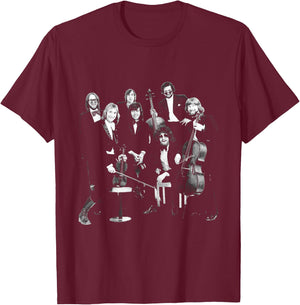 ELO Electric Light Orchestra Jeff Lyne Band T-Shirt - T-Shirt | Maroon