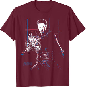 Marvel Avengers: Infinity War Doctor Strange Dark Portrait T-Shirt - T-Shirt | Maroon