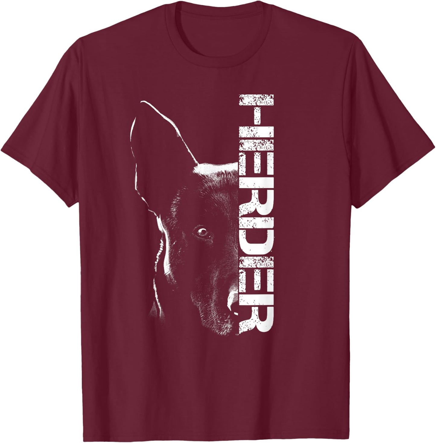 Herder Holländischer Schäferhund Hollandse Herdershond T-Shirt - T-Shirt | Maroon