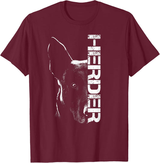 Herder Holländischer Schäferhund Hollandse Herdershond T-Shirt - T-Shirt | Maroon