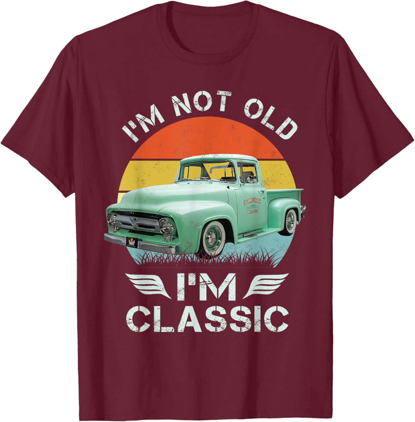 1955 1956 Classic F100 T-Shirt - T-Shirt | Maroon