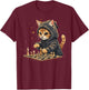 Chess Men's Women's & Children's Cat Chess Player T-Shirt - T-Shirt | Maroon