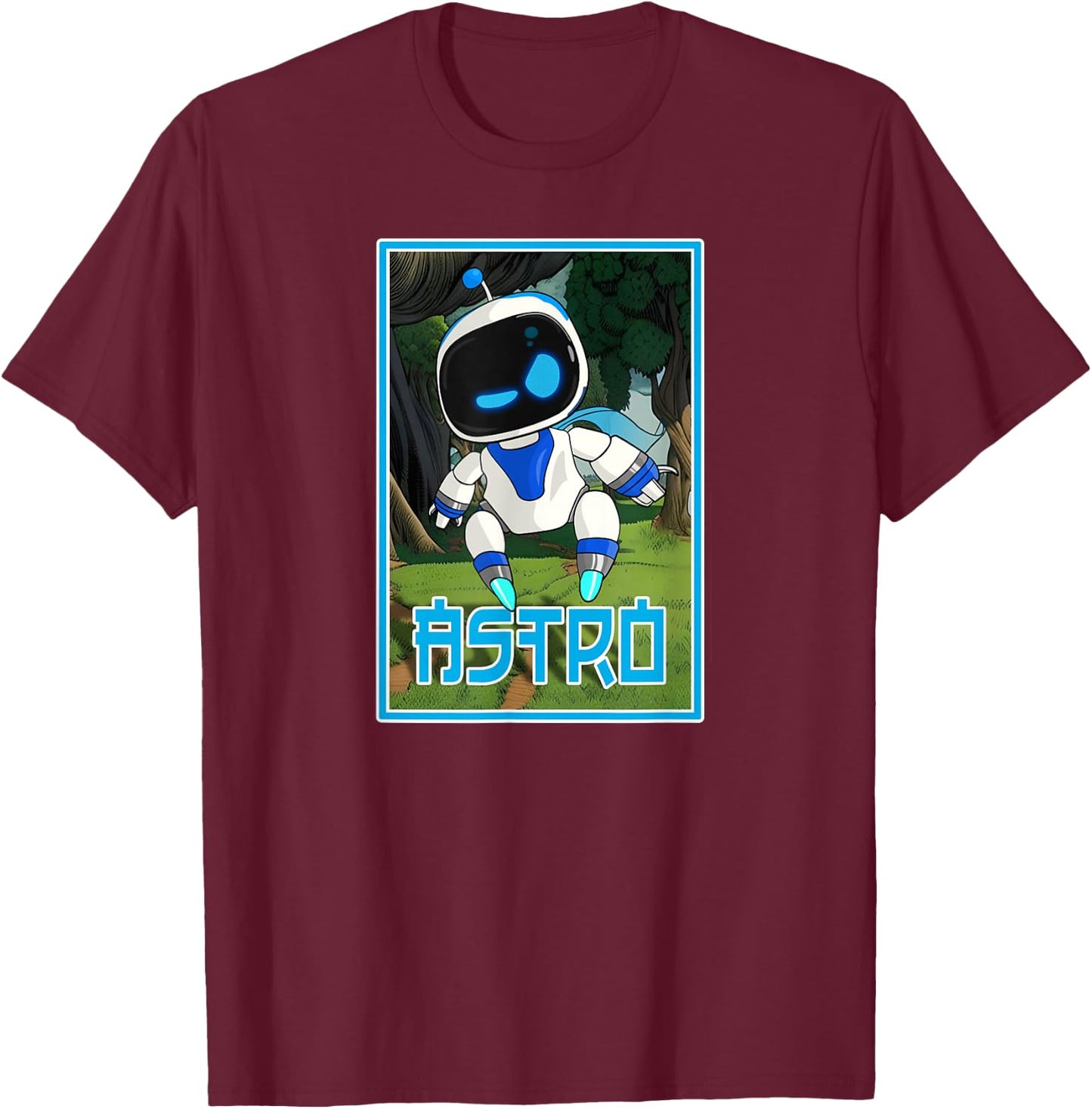 Astro Cool , Black, S T-Shirt - T-Shirt | Maroon